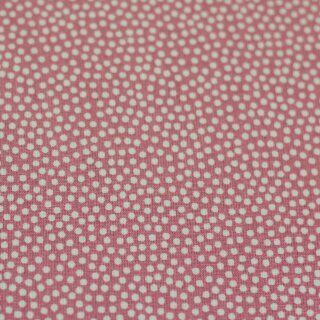 Baumwolle Dotty, 2 mm Punkte, weiß auf altrosa